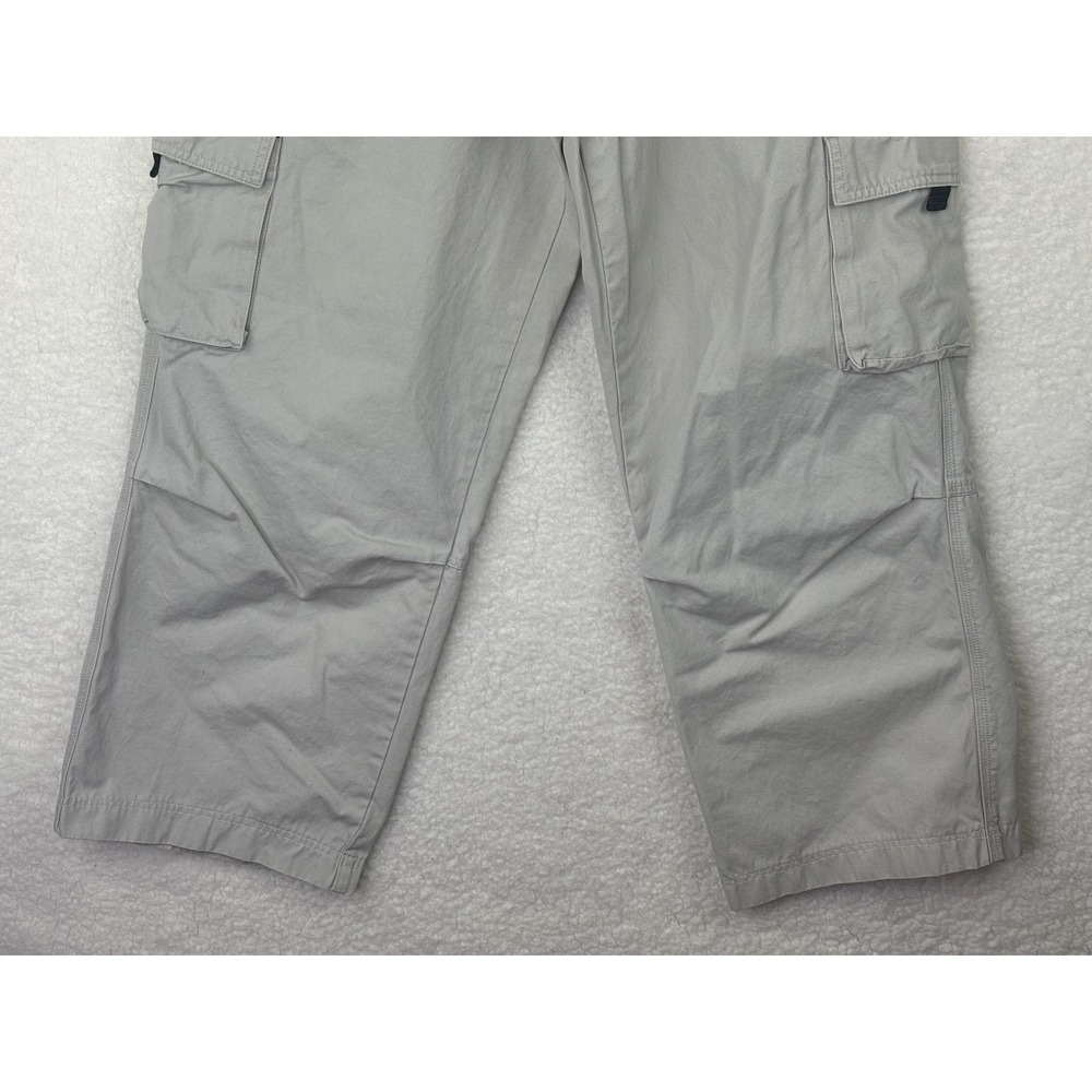 Guess Jeans Cargo Pants Mens 34x28 Gray Cotton Canvas Relaxed Fit Baggy Vintage - Picture 5 of 14